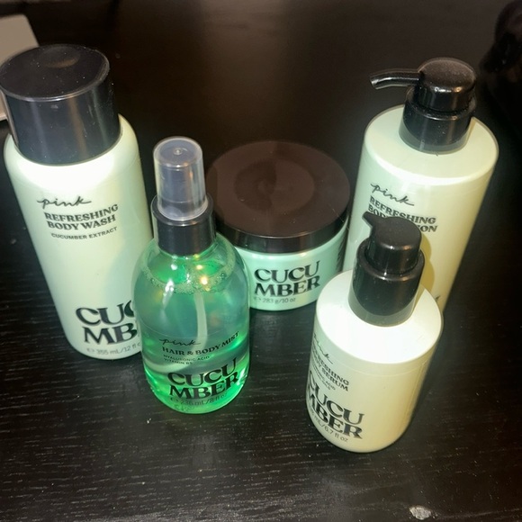 Victoria Secret Pink Cucumber Body Care Set of 5 - Picture 4 of 6